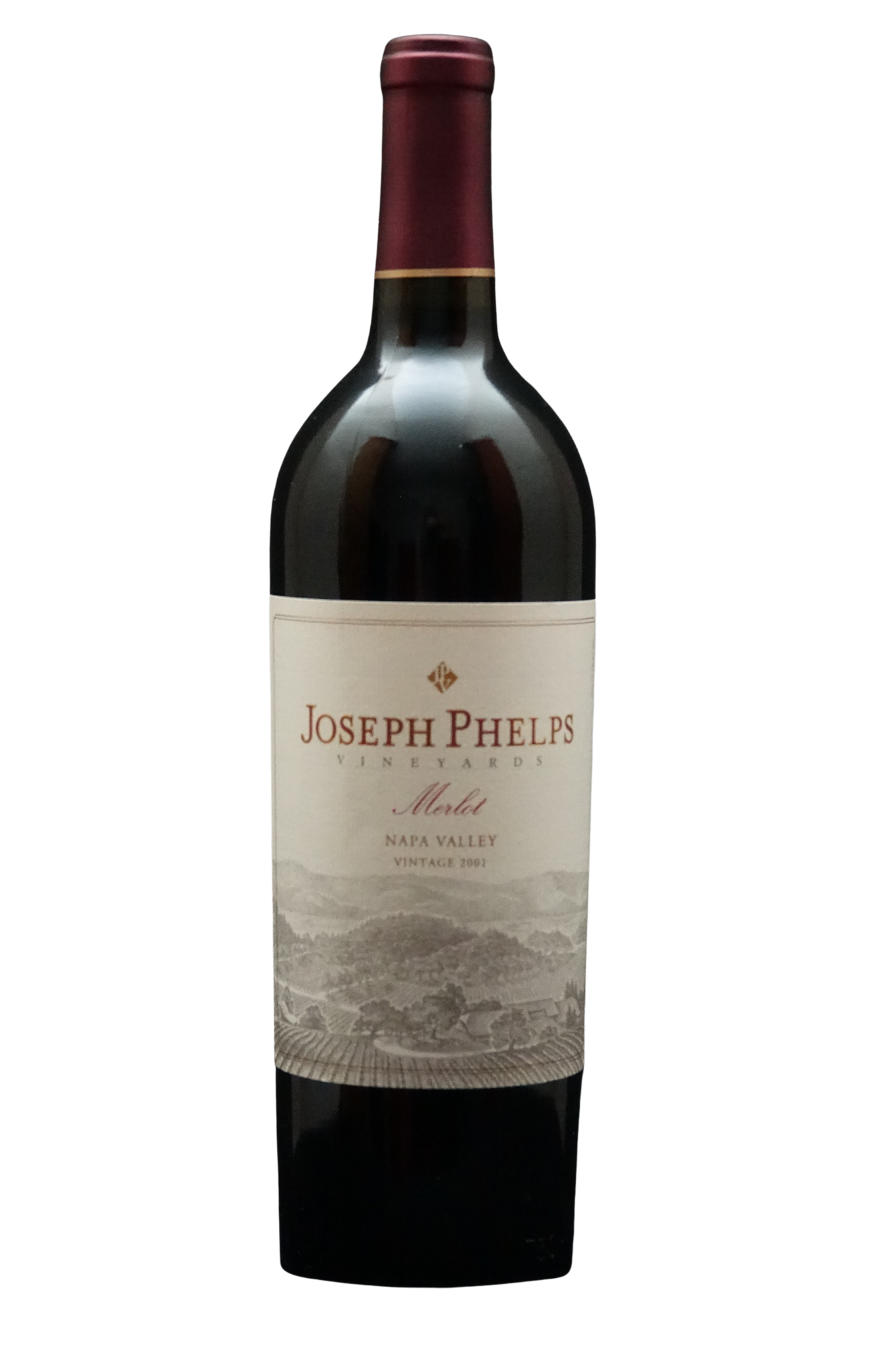 Flasche 2001 Merlot Joseph Phelps